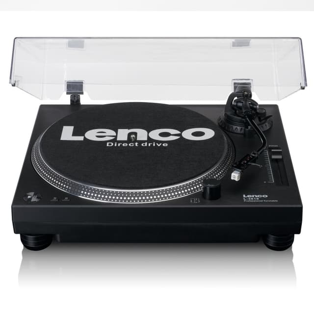 Lenco Direkte drevet pladespiller med USB/PC-kodning Sort