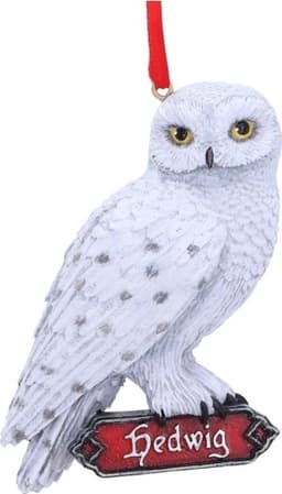 Harry Potter Hedwigs hvile hængende ornament 9cm