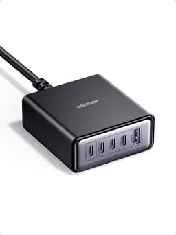 UGREEN USB-C Oplader 65W GaN 5-Ports Bordoplader med PPS hurtigopladning