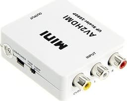 NÖRDIC 3xRCA CVBS Composite til HDMI adapter Støtte til 1080p ved 60Hz, PAL og NTSC