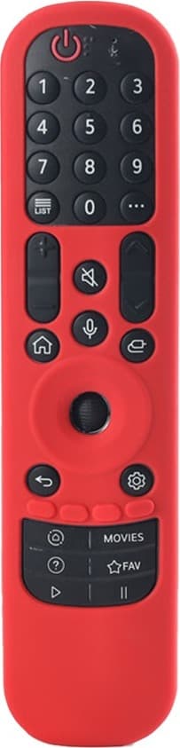 Fjärrkontrollfodral kompatibelt med LG AN-MR21GC MR21N Magic Remote Red