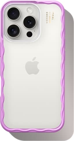 Wavy Case iPhone 15 Pro Pink