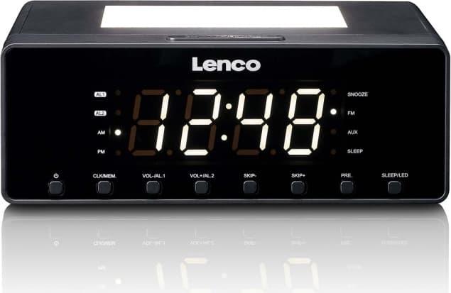 Lenco Clockradio med natlys
