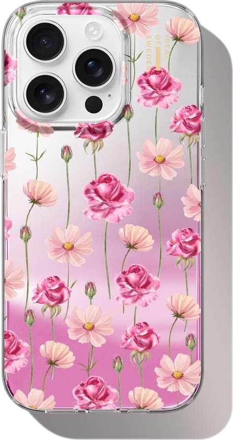 Mirror Case iPhone 16 Pro Rose Blush Floral