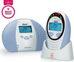 Alecto DBX-88 ECO Full Eco DECT babymonitor med display hvit/blå