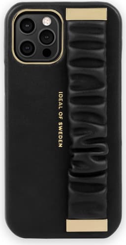 Statement Case iPhone 12 / 12 Pro Ruffle Noir Top Handle