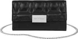 Statement Clutch iPhone 12 / 12 Pro Quilted Black
