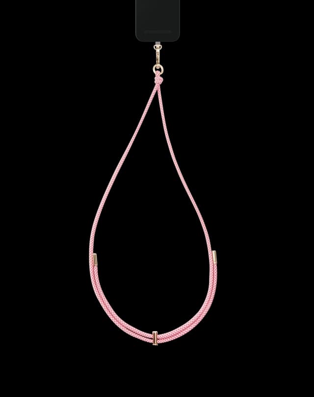 Cord Phone Strap Multi Pink