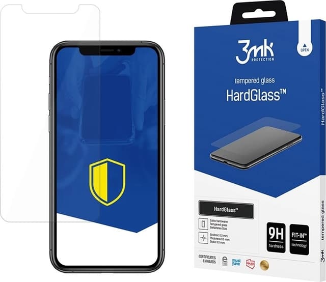 3MK iPhone XS Max Härdat glas Skärmskyd - Clear