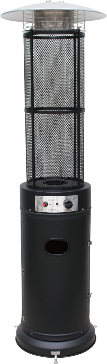 Fornorth Terrassevarmer Round Tube 11kW gasdrevet, sort