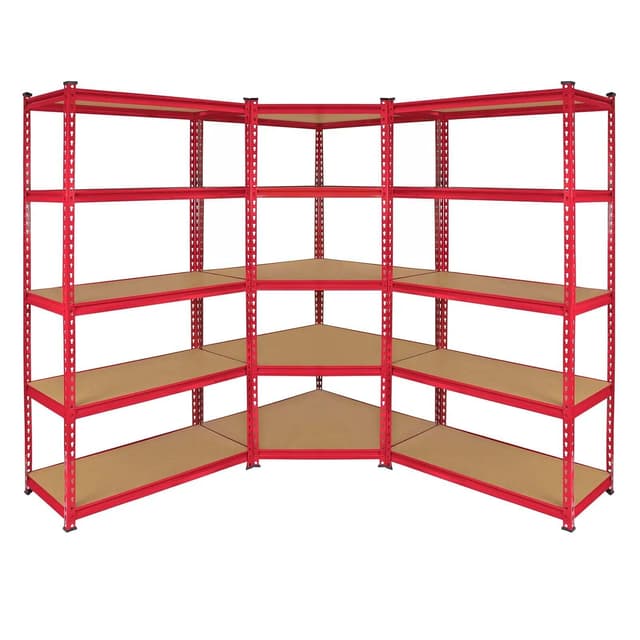 Z-Rax 90 cm reolpakke: Hjørnereoler og 2 garagereoler