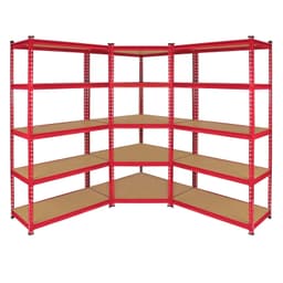 Z-Rax 90 cm reolpakke: Hjørnereoler og 2 garagereoler