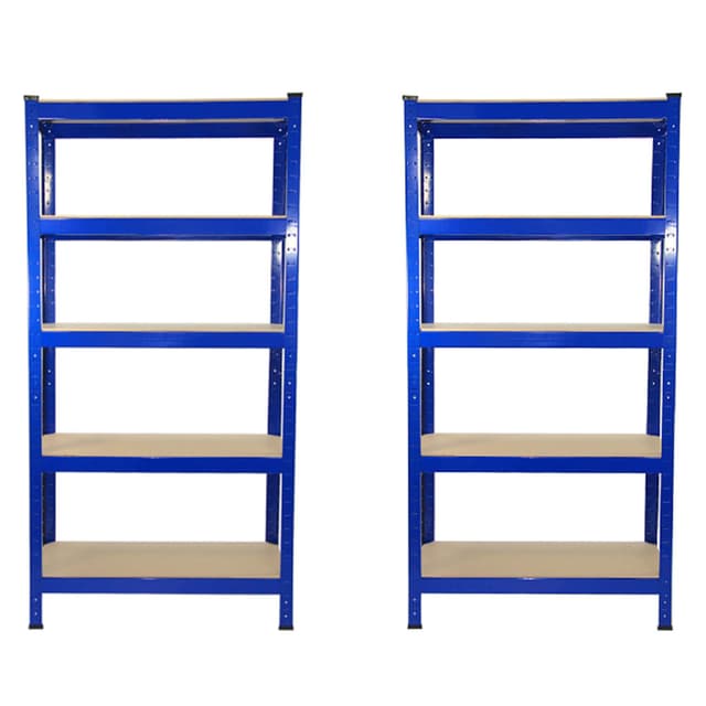2 x T-RAX Blå Metal Racking Enheder 75cm x 150cm x 30cm