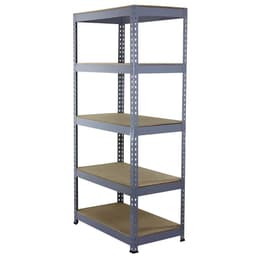 Q-Rax harmaat hyllyt - 90cm x 180cm x 50cm