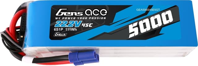 6s 5000mAh - 45C - Gens Ace G-Tech EC5