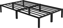ML-Design metallisänky 120x200 cm teräsrungolla ja lamellipohjalla, musta