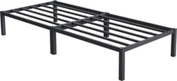 ML-Design metallsäng 90x200 cm på stålram med lamellbotten, antracit