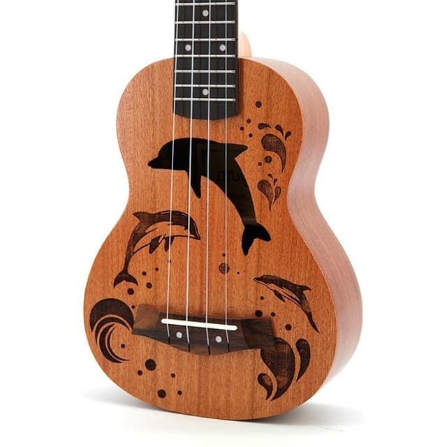 Sapele Ukulele 4-strenget musikinstrument