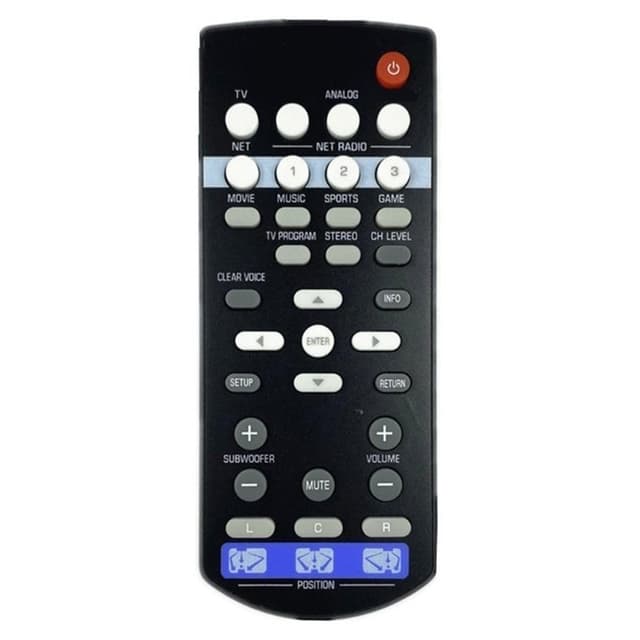 Fjärrkontroll Ersättning för FSR86 ZP80780 För Yamaha Soundbar