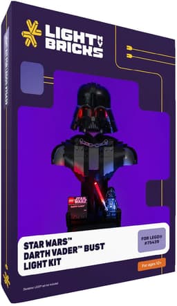 Light My Bricks Star Wars Darth Vader bust lyssett 75439