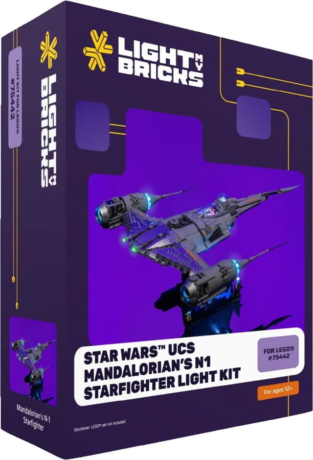 Light My Bricks Star Wars UCS Mandalorian N1 lyssæt 75442