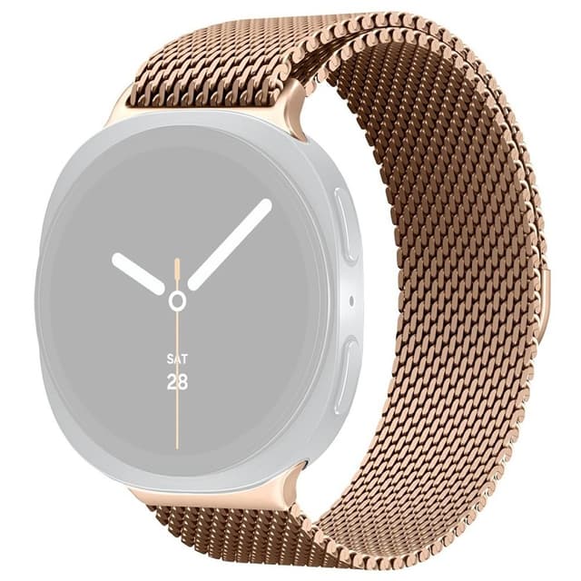 SKALO Milanese Mesh Loop Armband för Samsung Galaxy Watch9 44mm - Roséguld