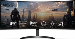 NOS 49" QHD/VA/240Hz/1ms gaming skærm