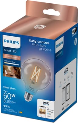 Philips Smart LED WFB E27 60 W globepære (klar)
