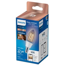 Philips WFB E14 40 W smart LED pære (gjennomsiktig)