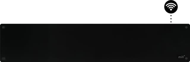 Mill Glass Smart WiFi panelvärmare GL1050LWIFI4BLACK