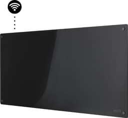 Mill Glass Smart WiFi panelvärmeelement GL1300WIFI4BLACK (svart)