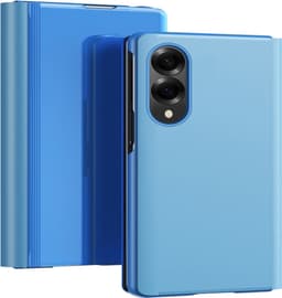 SKALO Clear View Flip Cover til Samsung Galaxy Z Flip8 - Blå