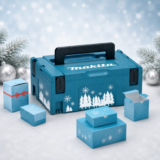 Makita Adventskalender 2026 – exklusiv kalender i MAKPAC 2