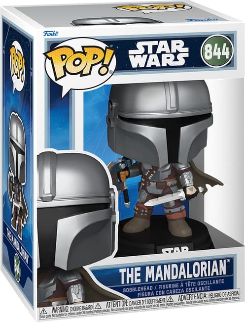 Funko POP! Star Wars Mandalorian & Grogu The Mandalorian figur (Dual Wield)