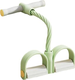 6-rörs fotpedal motståndsband – Mag- och bålträning, Yoga & Hemmagym Fitness Green