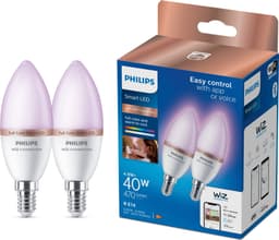 Philips Smart Lighting RGB E14 40 W kynttilälamppu (2-pakkaus)