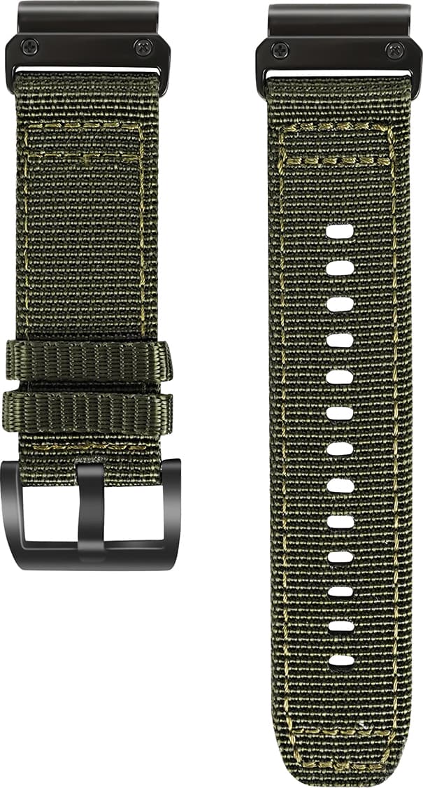 Quick Release Woven Nylon Canvas Klockarmband kompatibelt med Garmin  22 mm