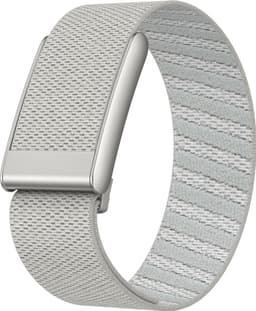Klockarmband Elastic Replacement Band kompatibelt med Whoop Watch, Soft Cashmere and Polyester Sports Strap with Zinc Alloy Buckle Silver