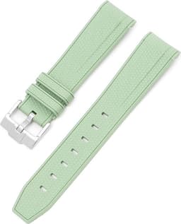 Gummiband - 20mm Klockarmband kompatibelt med Omega X Swatch Green Grön Green