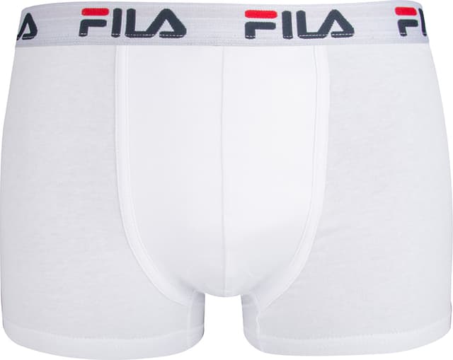 FILA Contrast Logo boxershorts 2pk (S, vit)