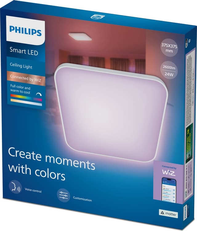Philips Smart Lighting Tunable white kattovalaisin (neliö)