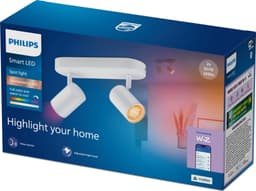 Philips smart spotlys x 2 (hvid)