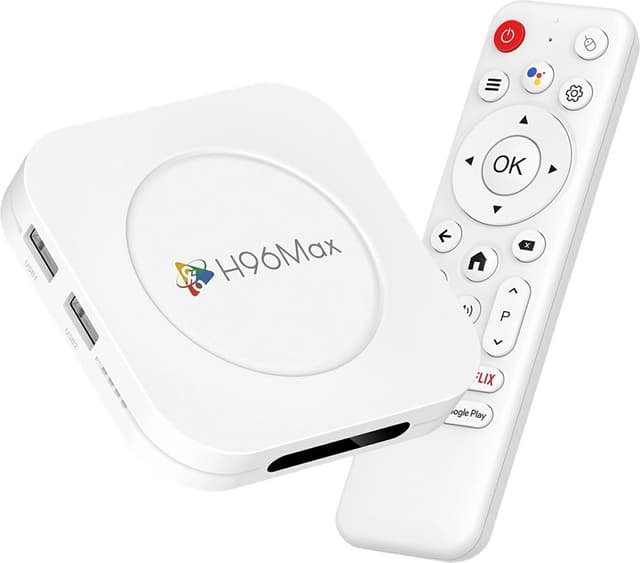 H96 MAX M1 Plus 8K Android TV Box 4+ WiFi6 BT5.4 Röstassistent Mediaspelare