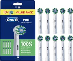 Oral-B Cross Action tannbørstehoder 988322 (hvit) 10-pakning