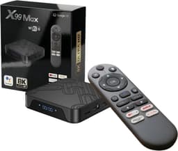 TV-box 2+16 GB Android 14 WiFi 6 4K HD Bluetooth fjärrkontroll röststyrning