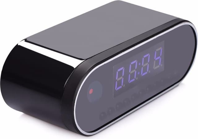 Övervakningskamera Klockkamera WiFi Mini IR Nattseende Alarm Rörelsedetektering