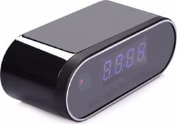 Övervakningskamera Klockkamera WiFi Mini IR Nattseende Alarm Rörelsedetektering