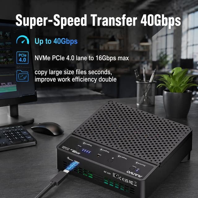MAIWO Quad bay USB4.0 NVMe enclosure