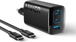 Anker USB-C Oplader 67W, Strømforsyning med PIQ 3.0, 3-port Hurtigoplader Anker 336