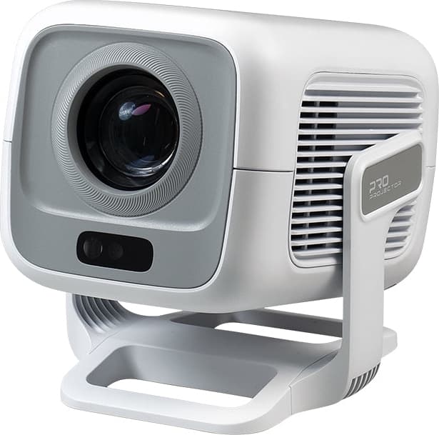 NÖRDIC 1080P Projektor Netflix-certifierad 200 ANSI lumen 2.4/5G WiFi 6 stöd för iOS/Android
